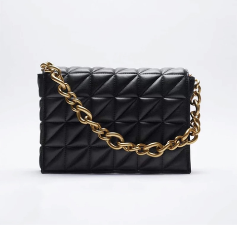 Quilted Chained Clutch