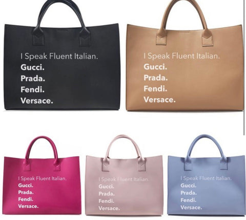 “I Speak Fluent” Luxx Tote Bag