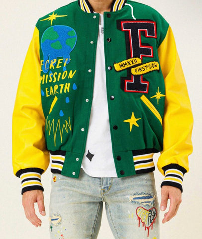 Planet Earth Varsity Jacket