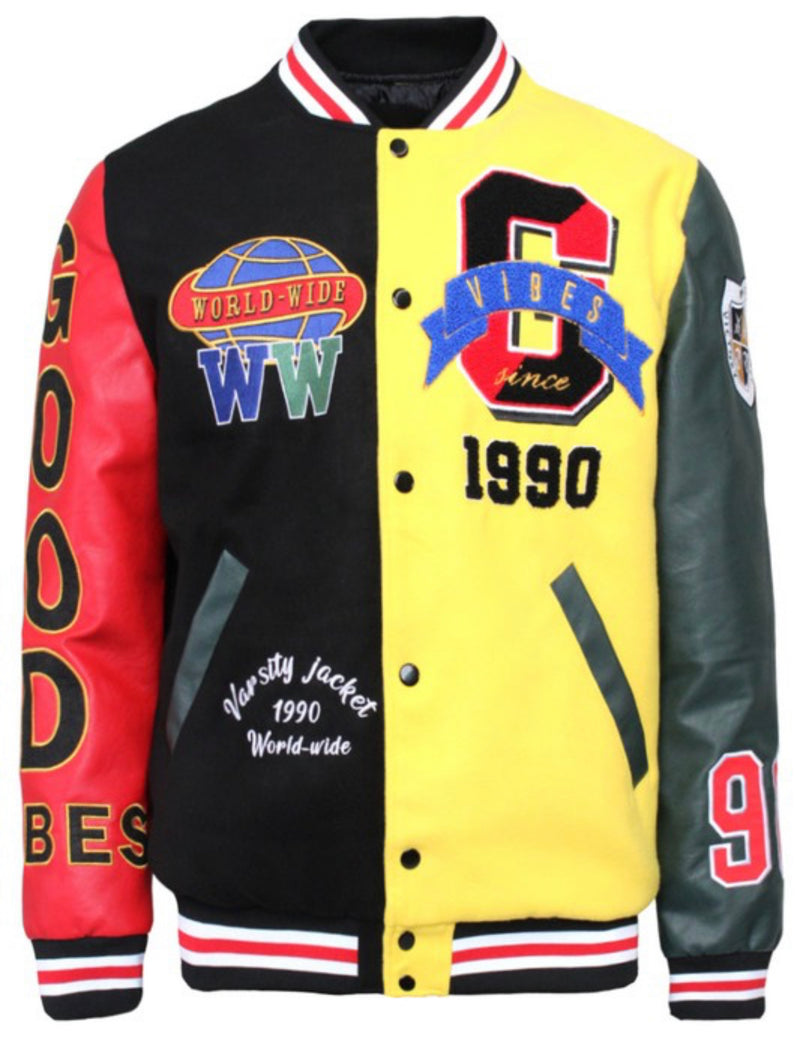 Good Vibes Varsity Jacket